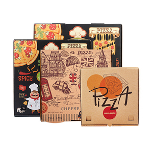 8 10 12 14 inch Wholesale corrugated custom pizza boxes design pizza box with logo