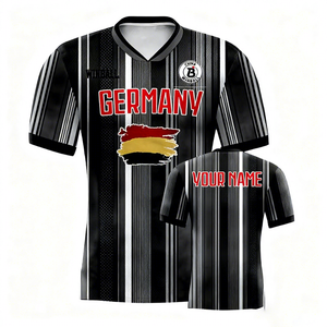 Camisetas de Fútbol de Alemania, Camiseta de Fútbol de Secado Rápido 100% Poliéster, Conjuntos para Hombre, Corte Automatizado, Transferencia de Calor, Nombre Personalizado, Tailandia - Product Image 1