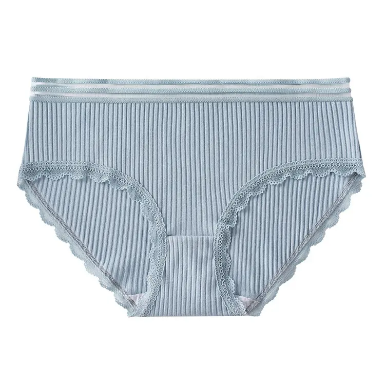 wholesale thread cotton middle waist briefs seamless women ladies cotton underwear panties suit for all season