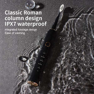 Brosse à dents électrique sonique pour adultes, poils doux DuPont, rechargeable, étanche IPX7, réglage multi-vitesses, utilisation domestique, coffret cadeau - Product Image 2