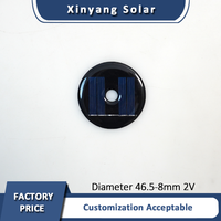 Panel Surya Epoxy Tanpa Bingkai Bulat Kustom FOLDSUN Diameter 46,5mm 2V Efisiensi Tinggi Ramah Lingkungan Modul PV Mono