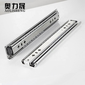 53mm Largeur Télescopique de matériel de meubles Résistant Industriel roulement à billes pousser pour ouvrir la glissière du tiroir rail - Product Image 4