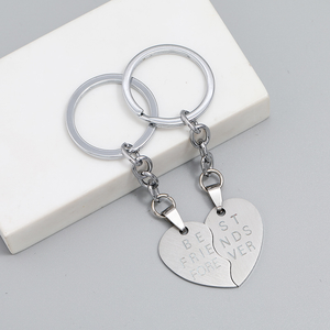 Новая Мода из нержавеющей стали в форме сердца брелок лучший друг навсегда лазерная резка Ювелирные изделия Подарки для Дружбы кольца - Product Image 2