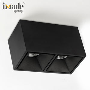 2*10W doble cabeza Cob <span class=keywords><strong>LED</strong></span> iluminación de techo interior <span class=keywords><strong>Rectangular</strong></span> foco <span class=keywords><strong>superficie</strong></span> montada <span class=keywords><strong>Downlight</strong></span> para Home Hotel - Product Image 4