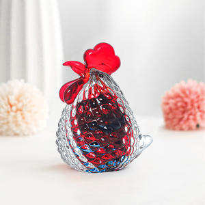 Escultura de Pollo Tallada a Mano en Cristal Ecológico, Adorno para el Hogar u Oficina, Decoración para Navidad, Año Nuevo y Acción de Gracias - Product Image 4