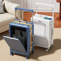 Ensemble de Valises de Voyage Unisexe à Coque Rigide en PC, Bagages Trolley à Roulettes avec Roues Pivotantes, Bagage Cabine Pratique pour Tous les Voyageurs