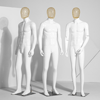 Mannequin homme réaliste blanc brillant, taille réelle, pour vitrine de magasin de vêtements, modèle pour vêtements masculins