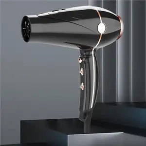 Secadora de cabello çin üretici güçlü saç kurutma makinesi profesyonel Salon özel etiket fön makinesi tarak memesi ile