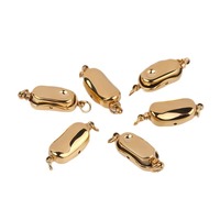 Acier inoxydable Plaqué Double Anneau Bijoux Trouver Or Argent Bracelet Charmes Connecteur Simple Géométrique Collier Accessoire