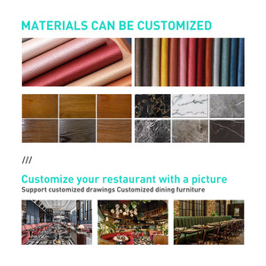 Asientos de restaurante personalizables con juego de mesas y sillas, muebles modernos, mesas y sillas - Product Image 4