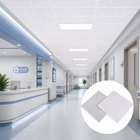 Panneau de plafond suspendu acoustique en aluminium décoratif ODM 2x4 pour bibliothèque, salle d'exposition
