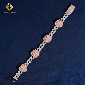 ZUANFA JEWELRY, Brazalete de Diamantes Cultivados en Laboratorio con Diseño 3D de Rosa, Diseño Floral, Certificado IGI, Joyería de Lujo para Mujer - Product Image 6