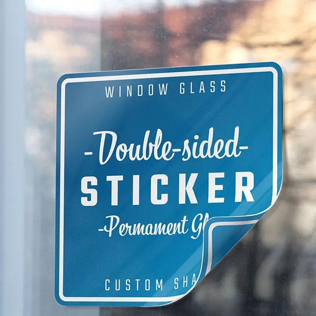 Custom Double Side Printing Shop Decal Sign Promotion Removable Static Holiday PVC Semi or Cling Glass Window Graphics Stickers