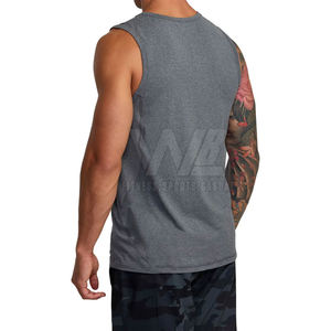 Camiseta sin Mangas de Secado Rápido y Transpirable al por Mayor, Camiseta sin Mangas de Bajo Precio, Ropa Deportiva, Camiseta sin Mangas para Hombre - Product Image 3