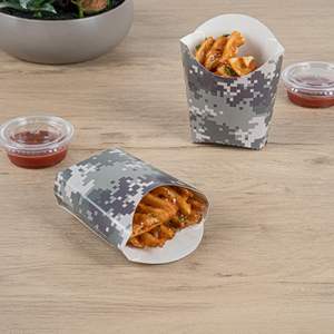 กล่องกระดาษใส่อาหารแบบใช้แล้วทิ้ง พิมพ์โลโก้ได้ สำหรับบรรจุไก่ทอด เบอร์เกอร์ อาหารแบบนำกลับ กล่องเฟรนช์ฟรายส์แบบกำหนดเอง - Product Image 4