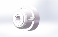 Mandrin pneumatique à poussée avant JAB-60 avec cylindre intégré, mandrin de tour CNC haute précision 0,01 mm, mandrin motorisé en acier 2000 tr/min