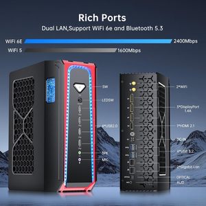 Flüssigkeitsgekühlter <span class=keywords><strong>Mini</strong></span>-<span class=keywords><strong>PC</strong></span> 14. Generation Core I9 14900F Schreibtischcomputer RTX5070 12G 8K Gaming-Workstation Büro-<span class=keywords><strong>Server</strong></span> - Product Image 5