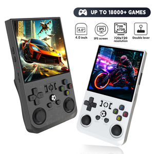 R36 Max Portable <b>Retro</b> 4 Inch IPS Screen <b>Handheld</b> Game <b>Console</b> Open Source with 30+ Simulator Support for Gaming Players - Product Image 1