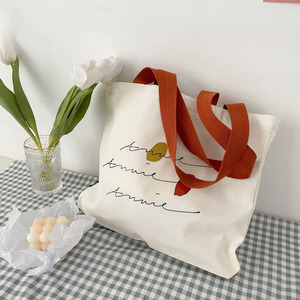 Custom Cotton Canvas Tote Bag Promotional Gift Bag Canvas Women Tote Shopping Bag for Girls