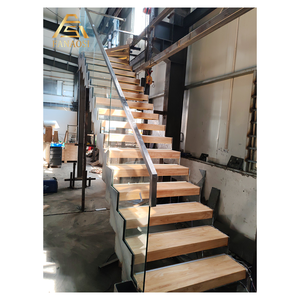 Double Sides Plate <strong>Staircase</strong> <strong>Raw</strong> Steel Construction Welded Side Plates Stair Open Riser Design Heavy Load Capacity Stairs - Product Image 6