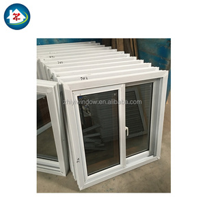 Ventana corredera de plástico transparente Upvc Salamandra <span class=keywords><strong>Pvc</strong></span> Ventanas de puerta de vidrio templado - Product Image 4