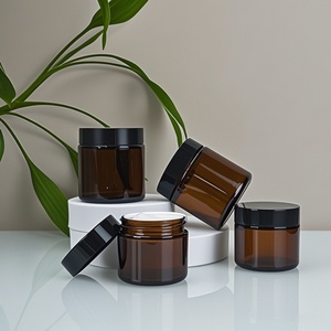 Factory Direct Wholesale Price Wide Mouth Cosmetic 120ml 250ml 500ml Amber <b>Empty</b> Glass Candle <b>Jar</b> Making Glass <b>Jar</b> with Lid - Product Image 4