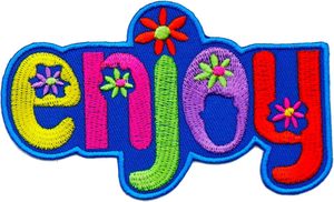 Love Peace Happy Sweet Happy Custom Letter Patches Mini White Bulk Packs Daisy Flower Design Embroidery Colorful Flower Patch - Product Image 6
