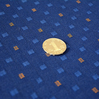 Tissu ignifuge M&Y 3138 Jacquard bleu pour sièges d'avion, housse de siège de bus et de train, polyester ignifuge tissé à motif unique
