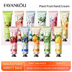 FAYANKOU Crème pour les Mains Mini-Lotion Nourrissante Anti-Rides aux Fruits, Fleurs, Grenade Rouge, Myrtille, Orange, Citron, Aloe Vera et Rose - Product Image 2