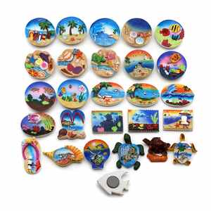 แม่เหล็กติดตู้เย็นเรซิ่นโพลีเรซิ่นแบบพิมพ์ 3 มิติ ของที่ระลึก รูปทรงแม่เหล็กติดตู้เย็นลายชายฝั่ง ดีไซน์เรซิ่น สามารถปรับแต่งได้ - Product Image 3