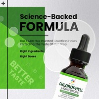 Gouttes liquides de chlorophylle très vendues : Soutien hépatique, nettoyage intestinal, pH équilibré, désodorisant, santé cutanée, complément à base de plantes