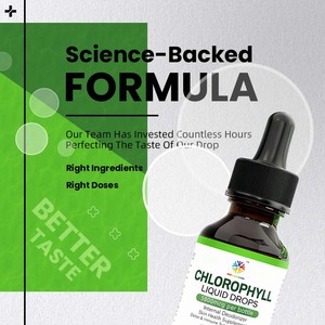 Gocce di liquido clorofilla di vendita calda sostengono la salute del fegato intestino pulito e deodorante pH bilanciato e integratore per la salute della pelle - Product Image 6