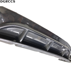 For W205 C63 C43 Coupe ED1 Style Carbon Fiber Rear Lip Rear Diffuser Bumper Lip - Product Image 4