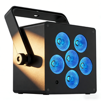 Éclairage de scène LED rechargeable en gros, portable, alimenté par batterie, avec télécommande pour DJ, fête, location d'événements