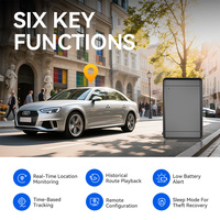 Traceur GPS 4G Portable Rechargeable avec Application Android/iOS, Support Tableau de Bord pour Usage Personnel, Historique de Localisation en Temps Réel, Alarme Anti-Perte