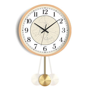 <span class=keywords><strong>นาฬิกา</strong></span><span class=keywords><strong>แขวน</strong></span>ผนังไม้เนื้อแข็งทรงกลมสไตล์จีนสมัยใหม่ ดีไซน์เรียบง่าย พร้อมลายแผนที่โลก เงียบไร้เสียงรบกวน เหมาะสำหรับห้องนั่งเล่น บ้านหรูหรา - Product Image 4