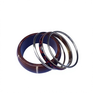 Ensemble de bracelets vintage en argent tibétain, motifs géométriques, bracelets en alliage pour femmes, bijoux de mode plaqués argent antique pour femme - Product Image 3