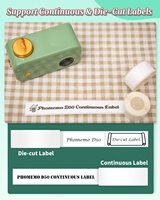 Imprimante d'étiquettes thermique portable sans fil Phomemo D50, machine d'impression d'étiquettes de poche colorée, USB, application gratuite incluse