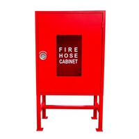 Armoire murale pour tuyaux d'incendie 900x900x250mm avec pieds de support de 350mm, boîte pour équipement incendie de 1,0mm d'épaisseur
