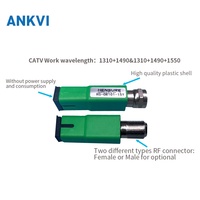 Receptor Óptico Hensure OR101Y 45-1050MHz 68dBμV 75 Ohm 1 Salida Conector F Tamaño Mini Nodo CATV para FTTH FTTx