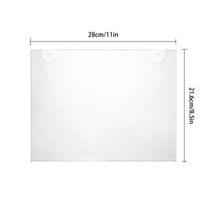 Usine personnalisée 11*8.5 acrylique signe titulaire en plastique transparent PMMA pour montage mural affiche présentoir ou étui d'étagère - Product Image 2