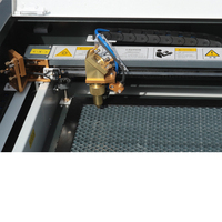 Machine de gravure laser CO2 portable 4040 40W 50W avec axe rotatif pour bijoux, stylos, gobelets, marquage sur bois, logo personnalisé