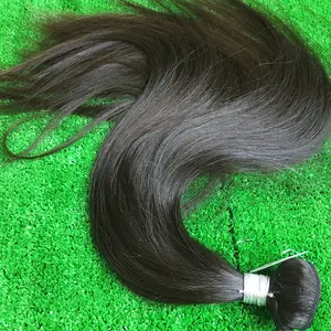 Afuan10a — Extension de cheveux lisses pour femmes noires, accessoire indien