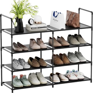 10 Tiers Tall Shoe Rack 20-25 Pairs Boots Organizer Storage Sturdy Narrow Shoe <strong>Shelf</strong> for <strong>Entryway</strong>, Closets <strong>with</strong> <strong>Hook</strong> - Product Image 5
