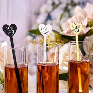 <b>Personalised</b> Acrylic Drink Stirrers, Custom Cocktail Stir Sticks for Weddings, Parties & Special Events, Drinkware Decor - Product Image 5