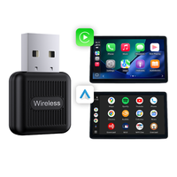 Adaptateur sans fil 2-en-1 CarPlay Android Auto USB Dongle 64 Mo RAM Expédition mondiale Plug & Play Véhicule intelligent Vente en gros OEM