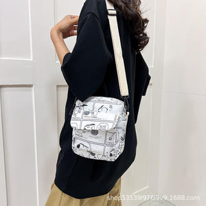 Envío Gratis, Nueva Bolsa de Mensajero de Lona Estampada de Primavera, Bolsa para Teléfono con Gran Capacidad, Moderna y Bonita para Mujer, Estilo Anime - Product Image 2