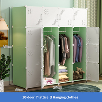 Armoire de rangement pliable portable en plastique pour chambre à coucher – Prix usine