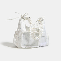 Nouveau sac Itabag Boston à bandoulière, style japonais et coréen, motif fille aux yeux expressifs, création artisanale, Hiver 2026