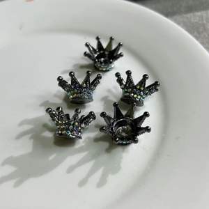 Cuentas Espaciadoras de Corona Grandes de 30 mm, Color Plata, Oro y Negro, con Diamantes, para la Elaboración de Bolígrafos con Cuentas - Product Image 6